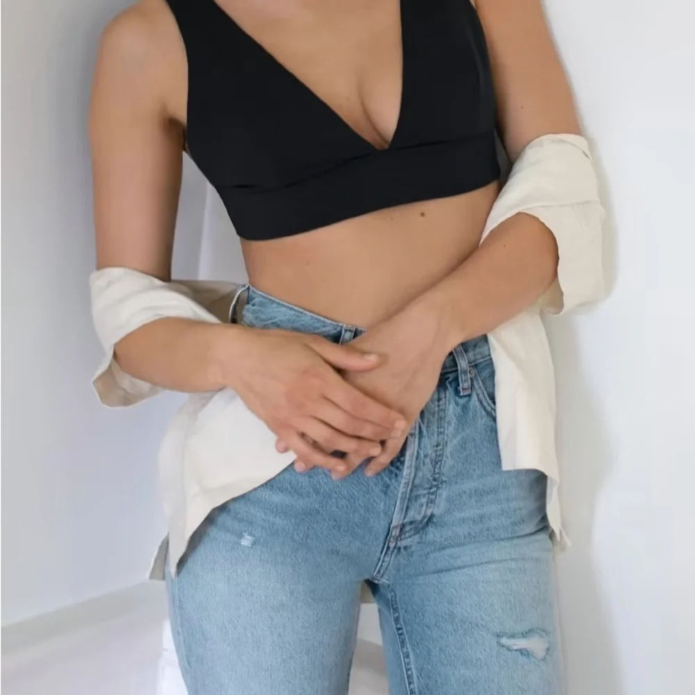 Everlane The '90s Cheeky Long High Waisted Denim Short Organic Cotton - Picture 3 of 13